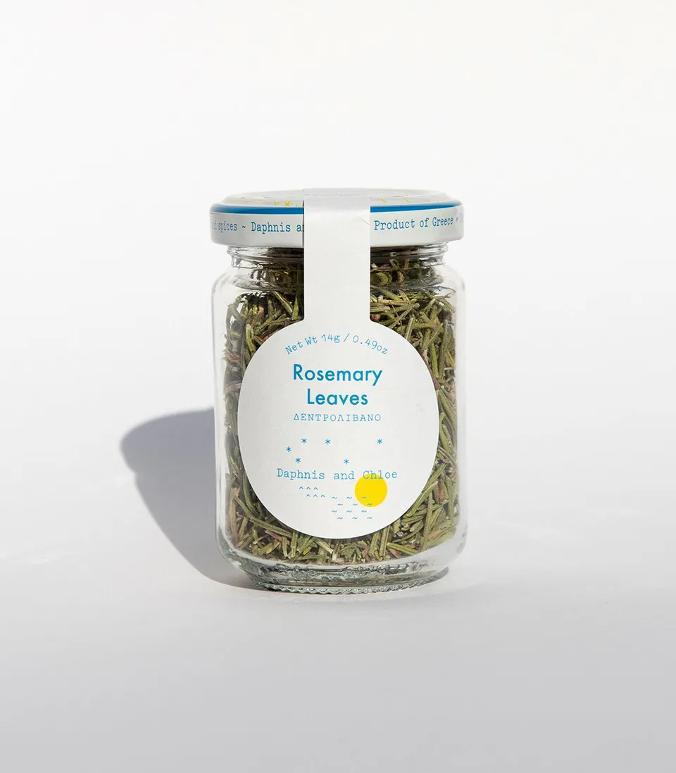 daphnis-and-chloe-culinary-herbs-rosemary-leaf-rosmarin-glas-getrocknet image 1