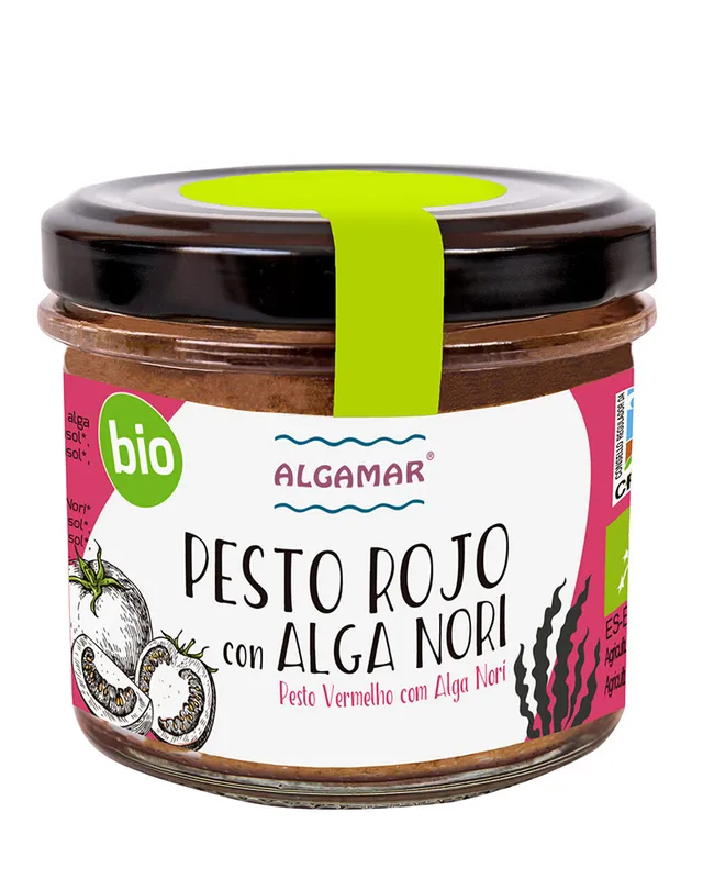 algamar-rotes-pesto-bio-mit-nori-alge-tomate-basilikum image 1