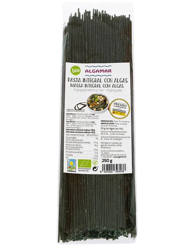algamar-bio-vollkorn-spaghetti-algen-nudeln-500g image 1