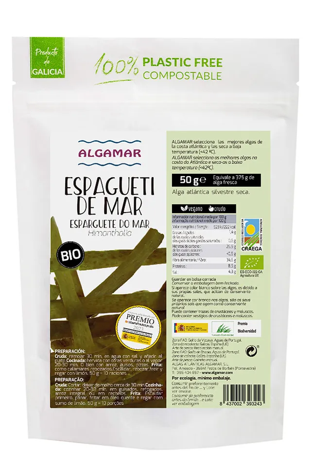 algamar-meeres-spaghetti-bio-algen-getrocknet-100g-eisenreich image 1