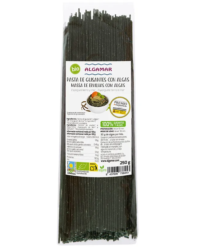algamar-bio-pasta-spaghetti-erbse-algen-glutenfrei image 1