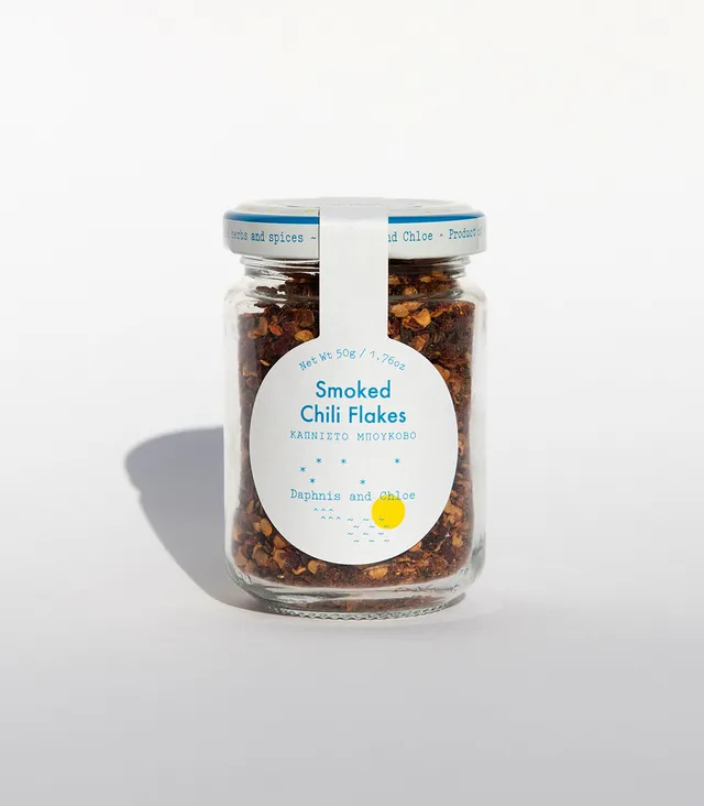 daphnis-and-chloe-smoked-chili-flakes-chiliflocken-glas-mild image 1