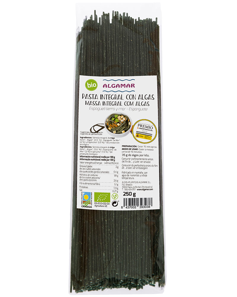 algamar-bio-vollkorn-spaghetti-algen-nudeln-500g image 1